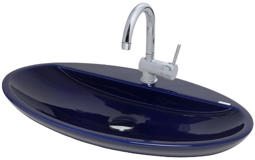 Smanni Sarin BD Tezgah Üstü Lavabo Lacivert 1030A-103